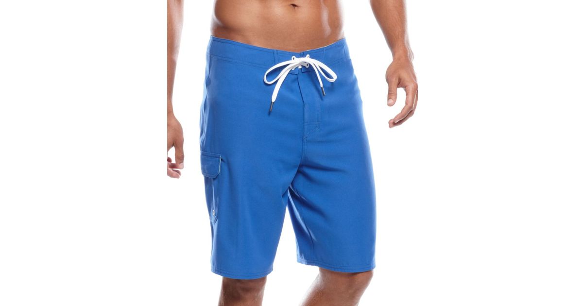Nike Solid Board Shorts in Blue for Men Lyst