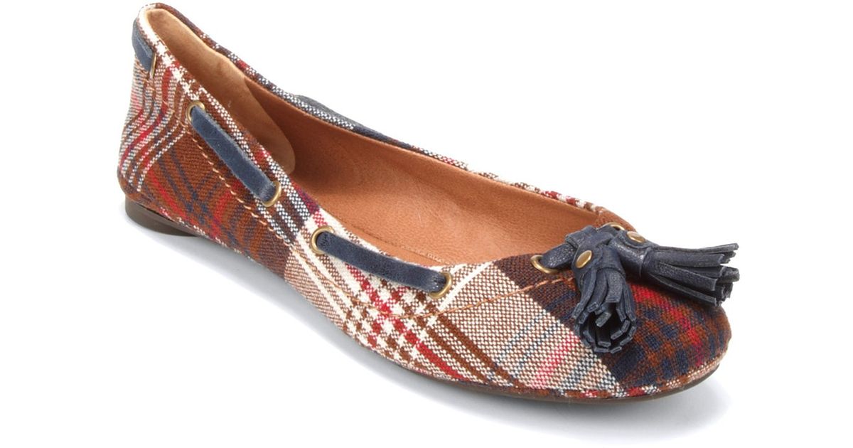 lucky brand plaid flats