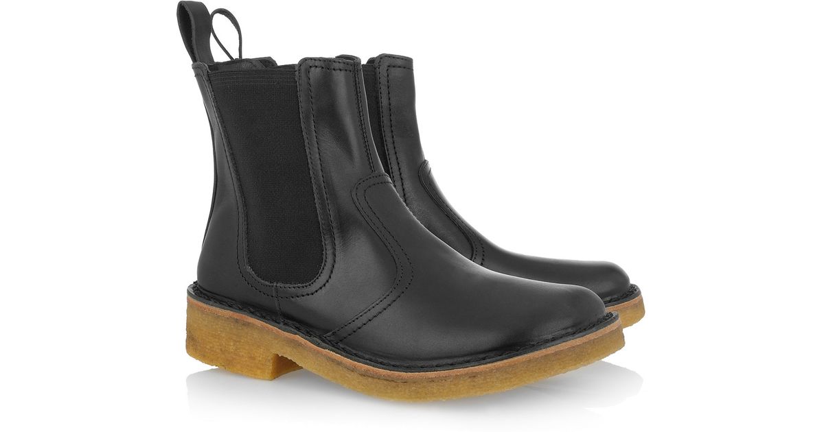 shearling lined chelsea boots