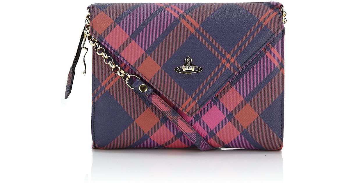Vivienne westwood Tartan Cross Body Bag in Pink Lyst