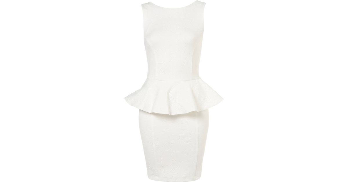 topshop peplum dress
