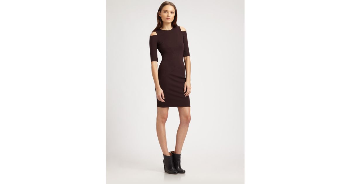 Kimberly Ovitz Black Cut Out Shoulder Ponte Dress Kimberly Ovitz Black Cut Out Shoulder Ponte Dress