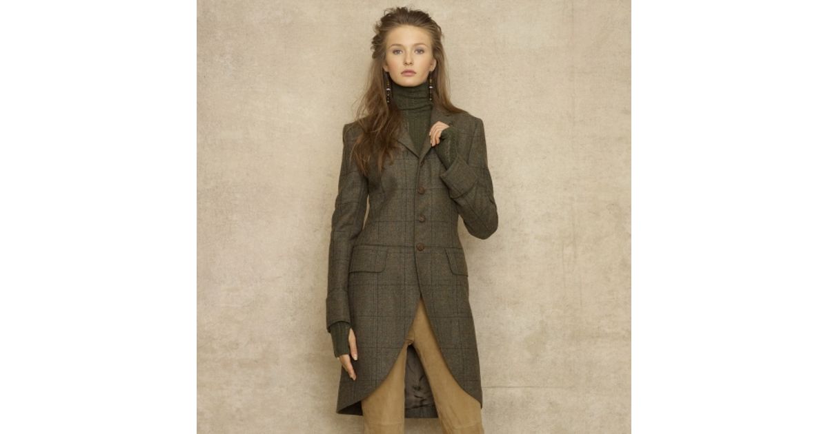 ralph lauren tweed coat