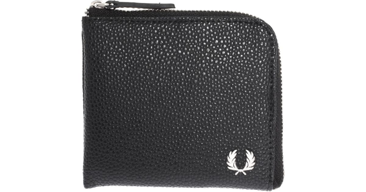 fred perry wallet zip around