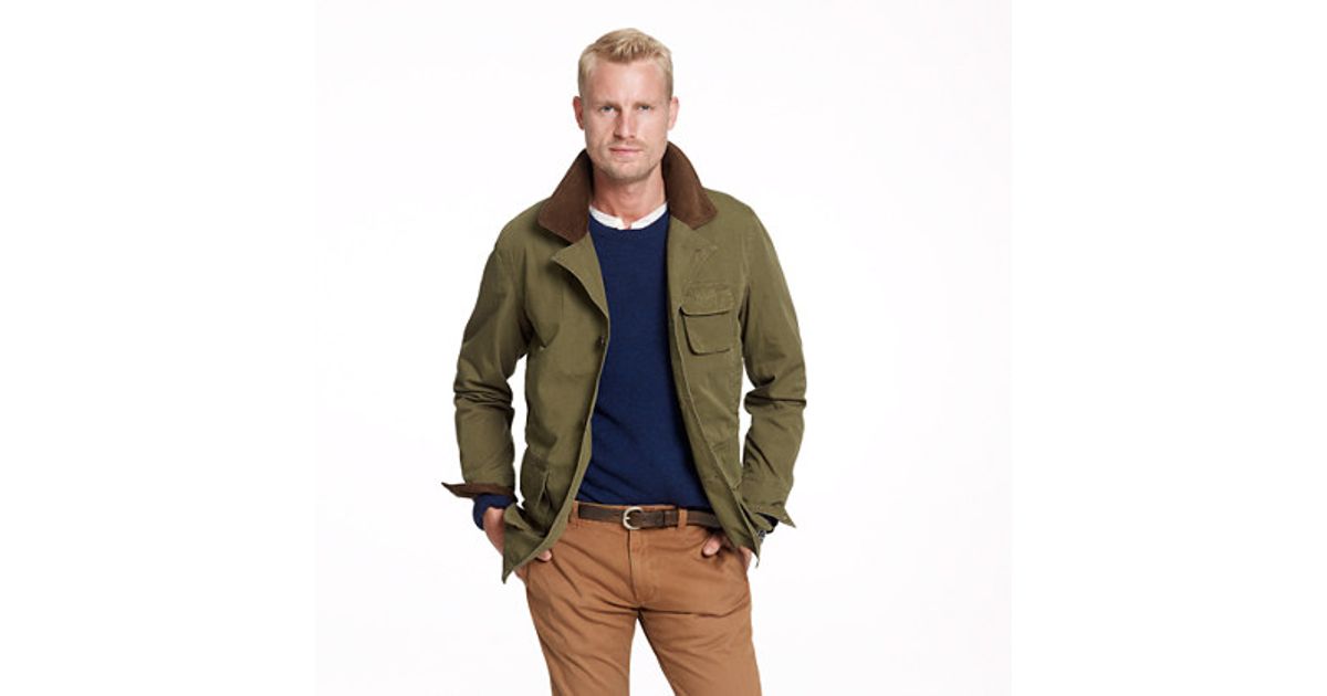 J Crew Barn Jacket In Green For Men Lyst