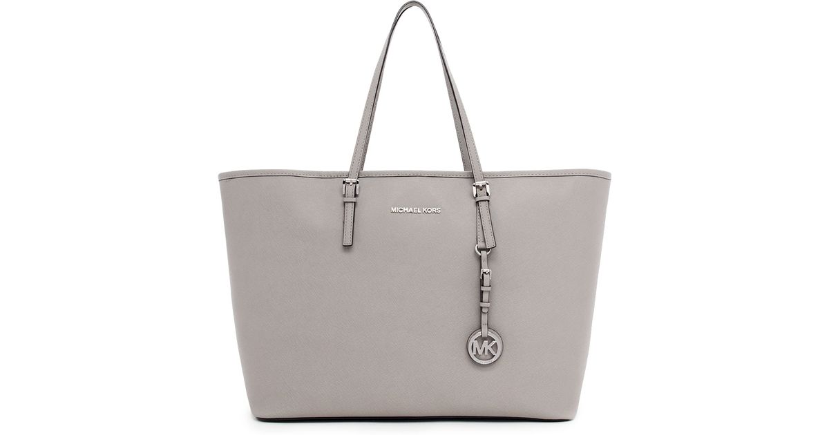 michael kors jet set tote white