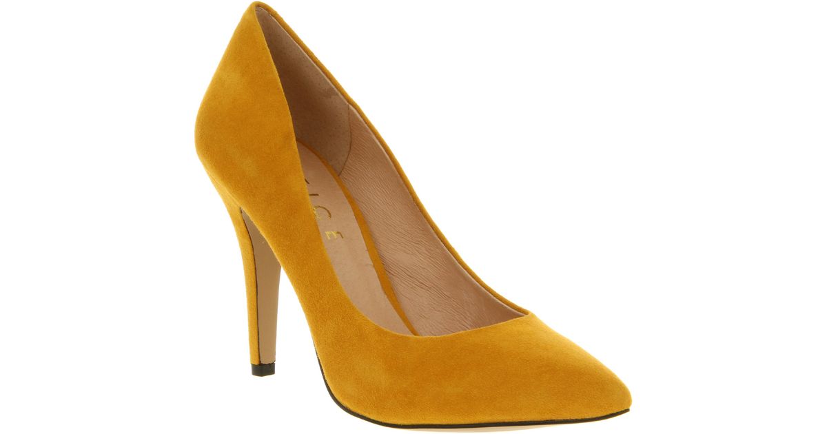 mustard suede shoes