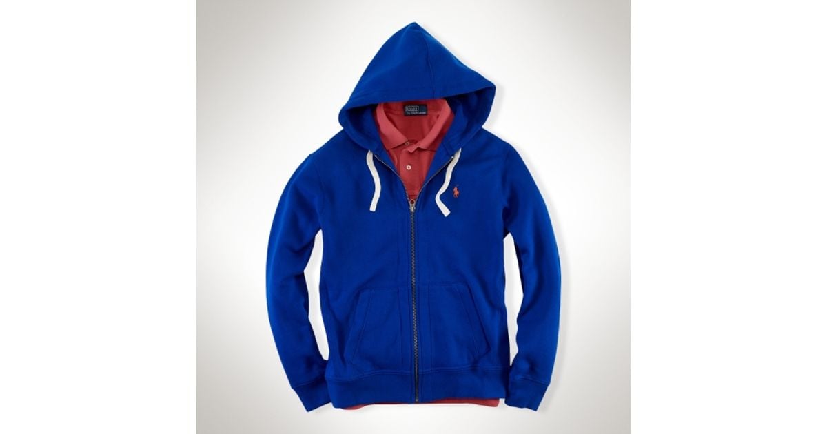 polo ralph lauren hoodie blue