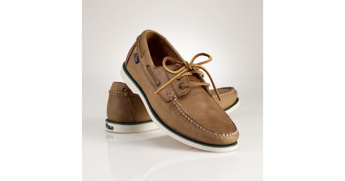Polo Ralph Lauren Bienne Boat Shoe in Tan (Brown) for Men - Lyst