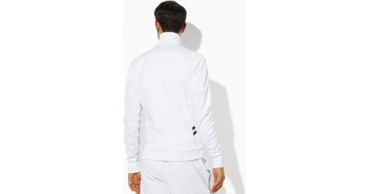 Polo Ralph Lauren Cotton Jersey Tennis Jacket in White for Men Lyst