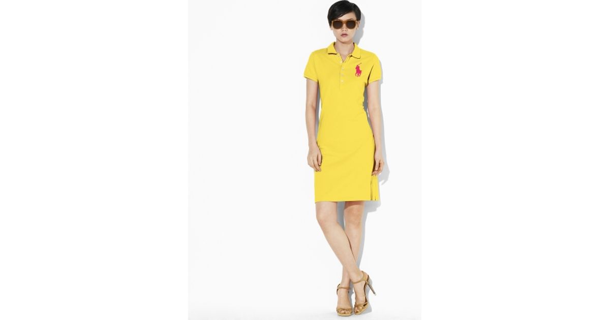 yellow polo dress