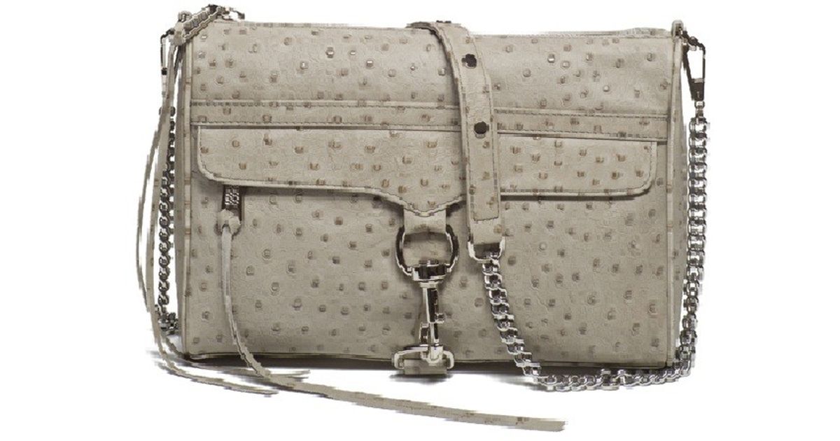 rebecca minkoff ostrich bag