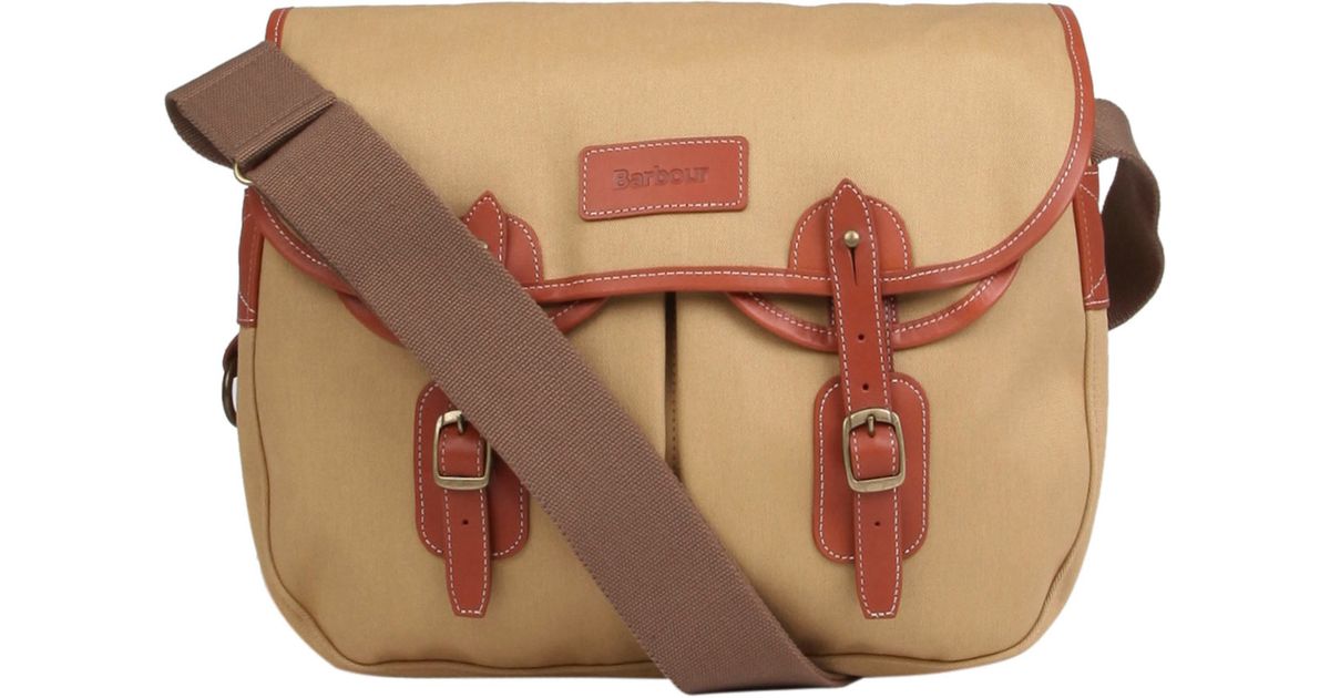 Barbour Sand Tarras Canvas Satchel in Natural for Men | Lyst Canada