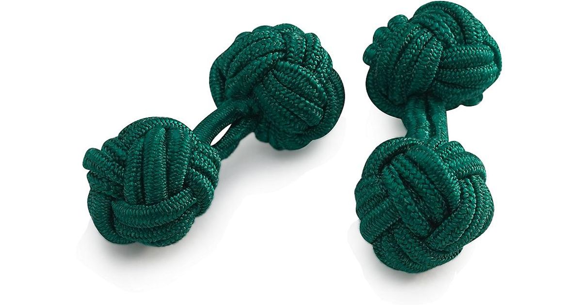 Brooks Brothers Knot Cuff Links in Green for Men Lyst