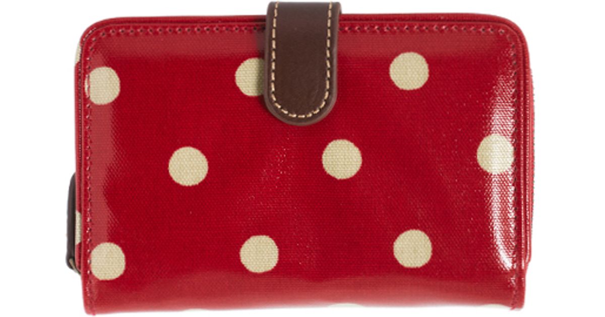 Cath Kidston Folded Zip Wallet in Red 