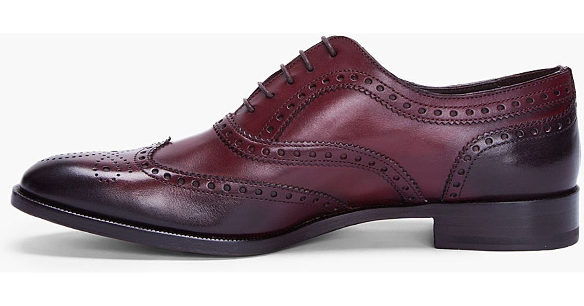 wingtip burgundy