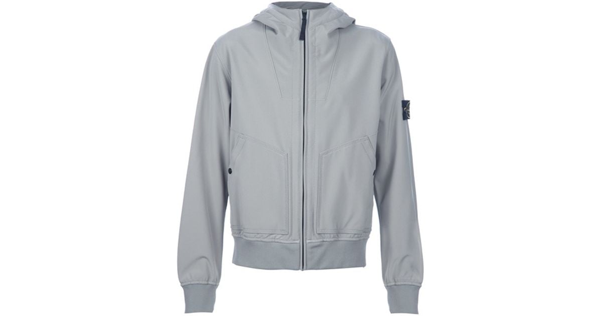 Stone Island Soft Shell Jacket in Grey for Men Lyst UK