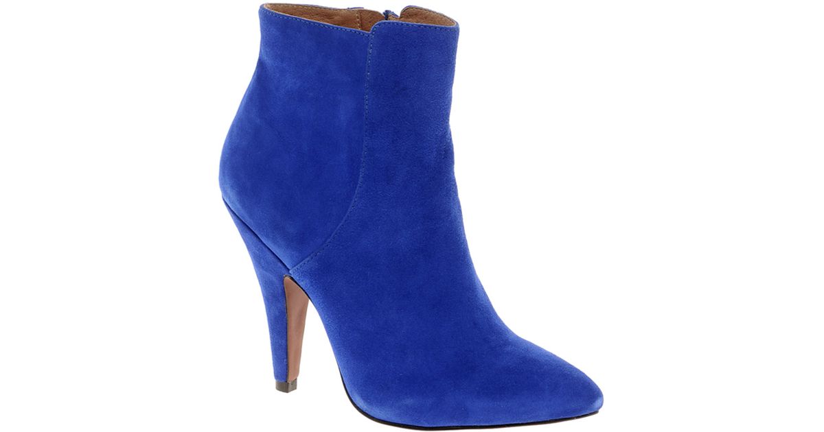 bright blue boots