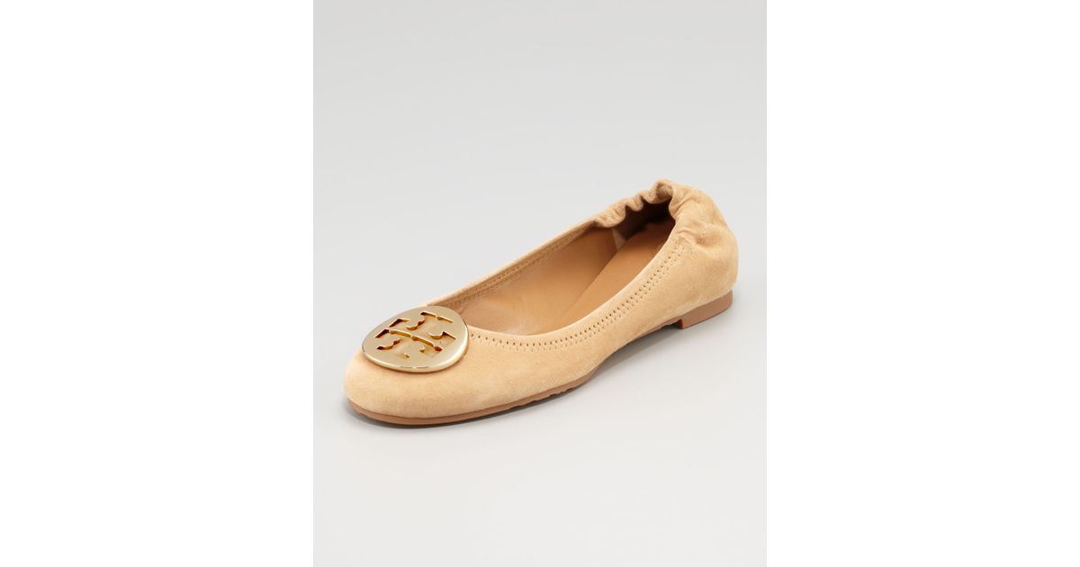 tory burch camel flats