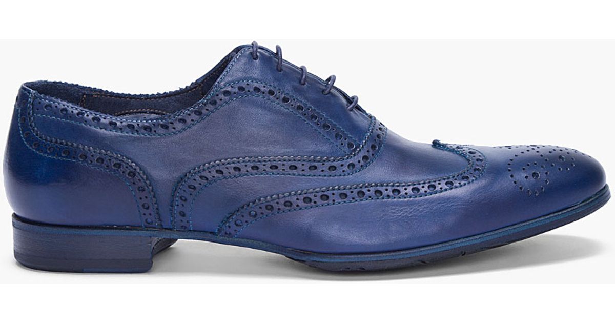 Paul Smith Blue Miller Brogues for Men 