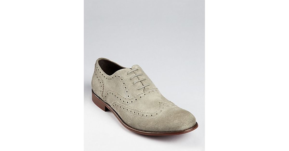 Usa Sid Buck Suede Wingtip Shoes 
