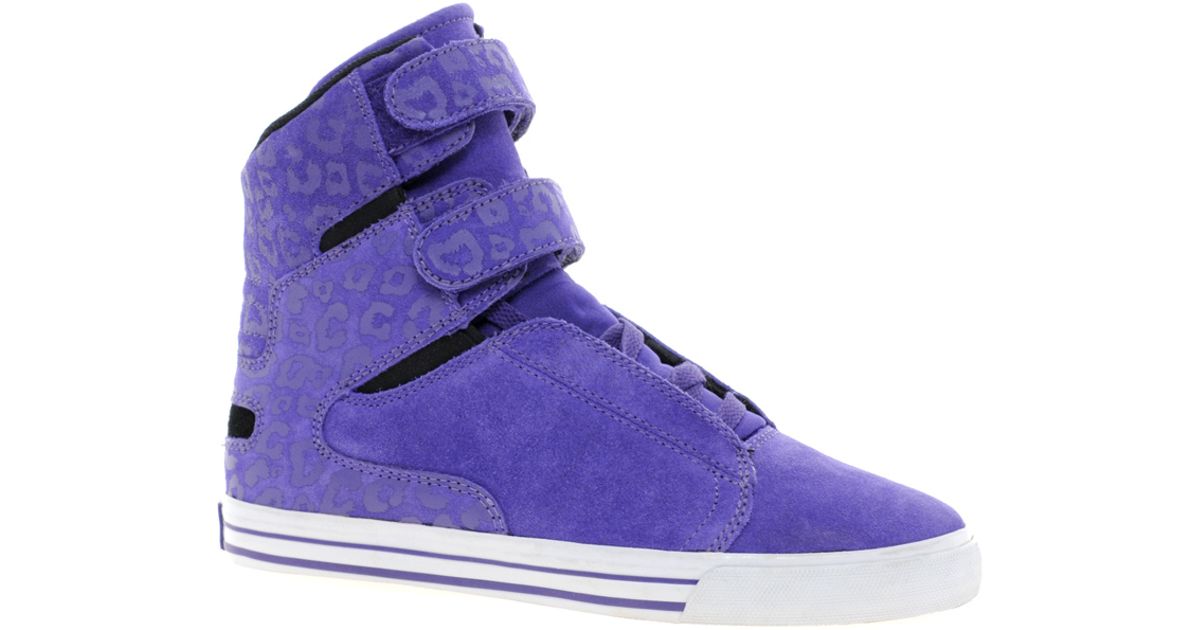 purple high tops