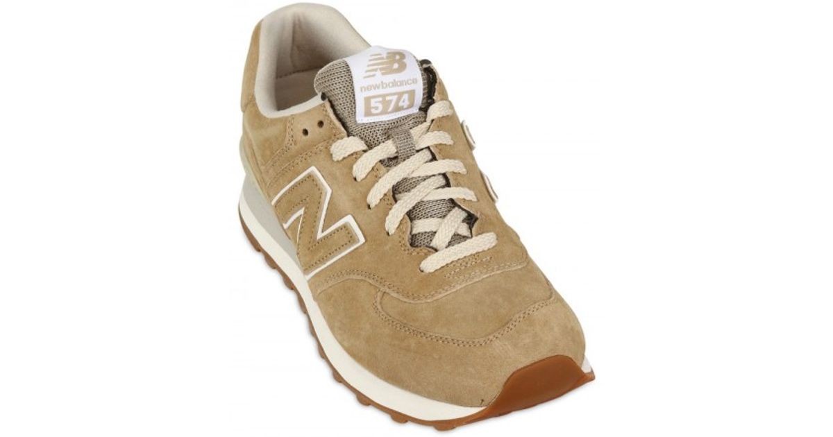 new balance beige 574 sneakers