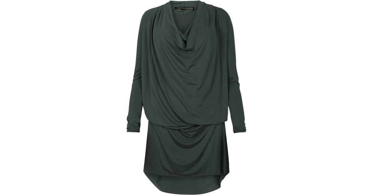 AllSaints Amei Long Sleeved Dress in Green | Lyst