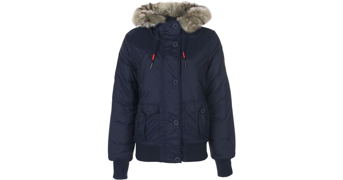 Bench Womens Tarnish Heavy Jacket In Blue Lyst