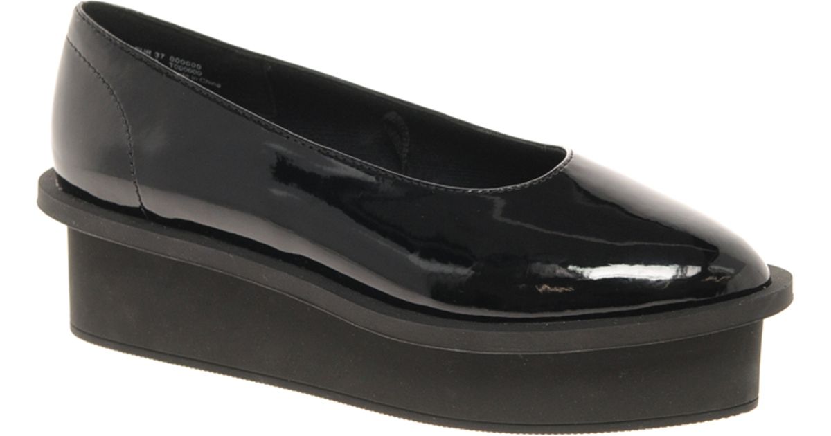 Cheap Monday Patent Flatform Shoes in Black Lyst Cheap Monday Patent Flatform Shoes in Black Lyst