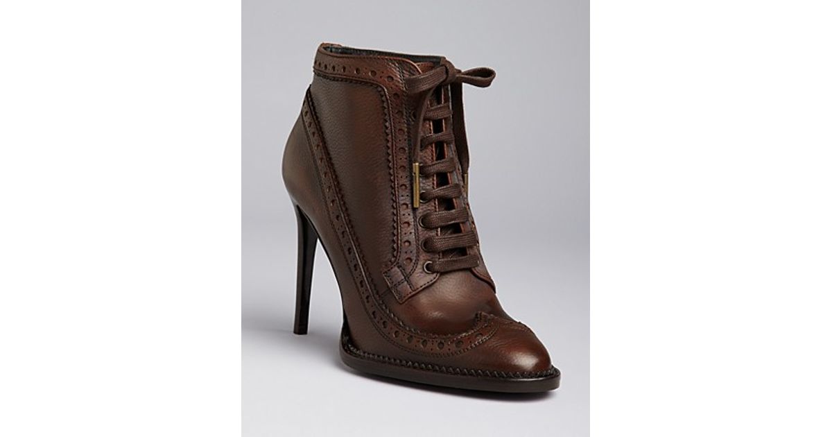 lace up oxford bootie