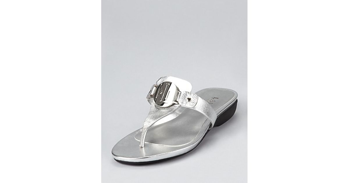 ralph lauren silver sandals