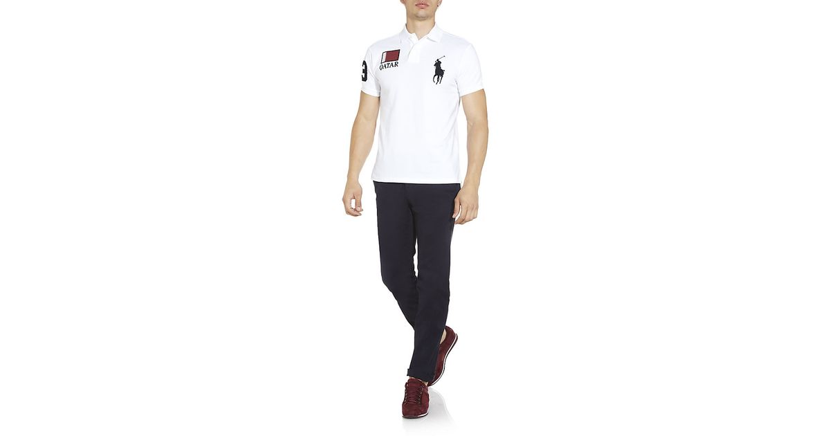 Polo Ralph  Lauren  Qatar Polo Shirt in White for Men Lyst