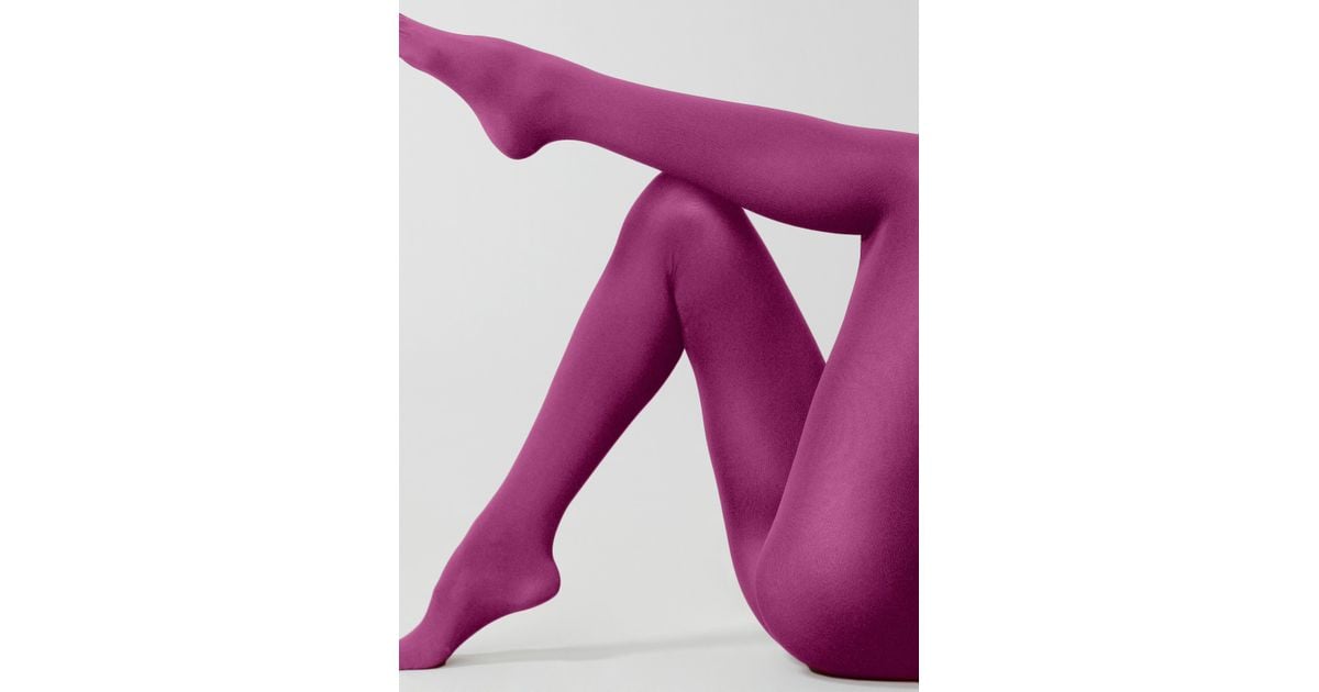 Wolford Matte Opaque 80 Tights in Purple Lyst