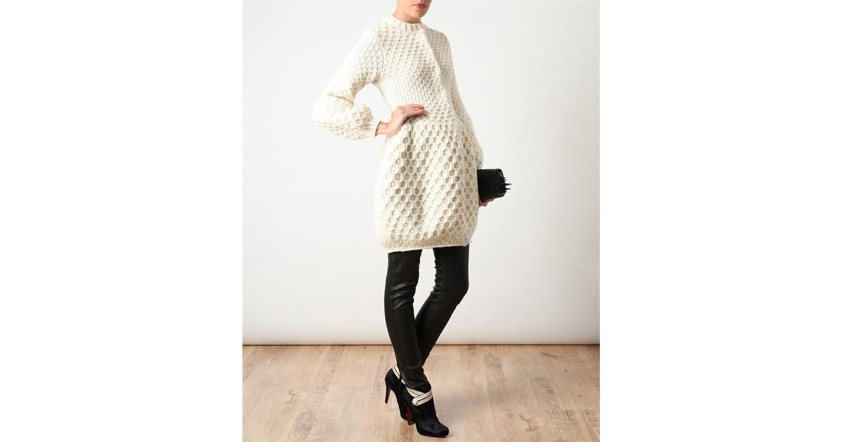 ivory honeycomb cardigan