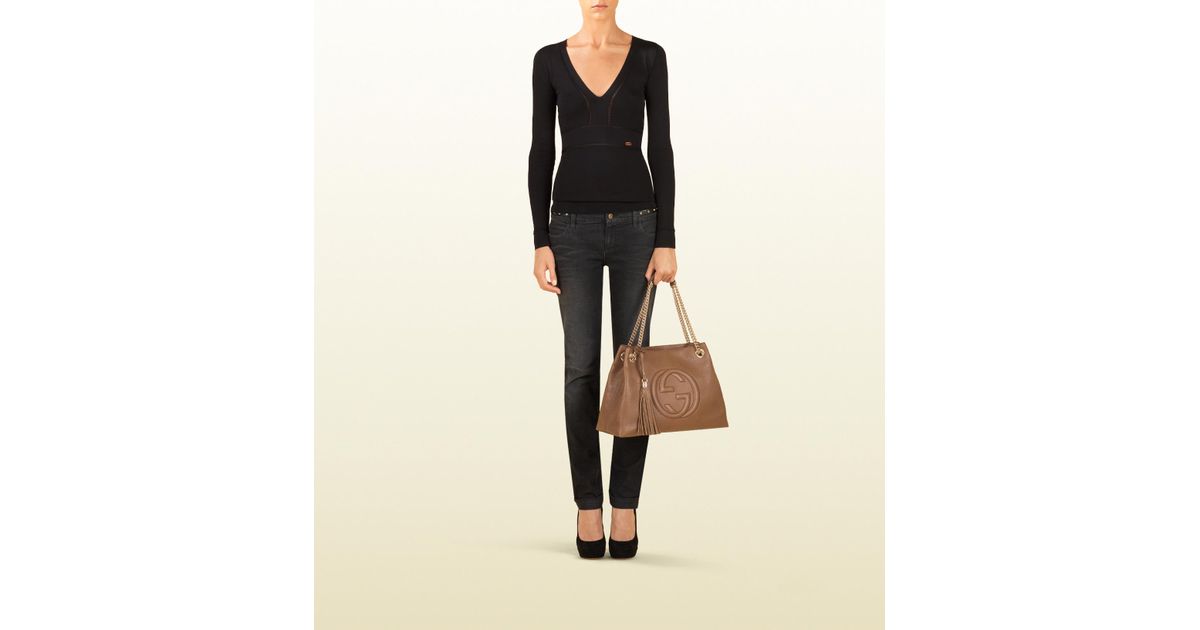 gucci soho leather tote