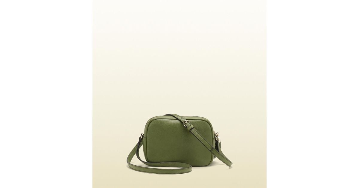 Gucci Soho Green Leather Disco Bag Lyst