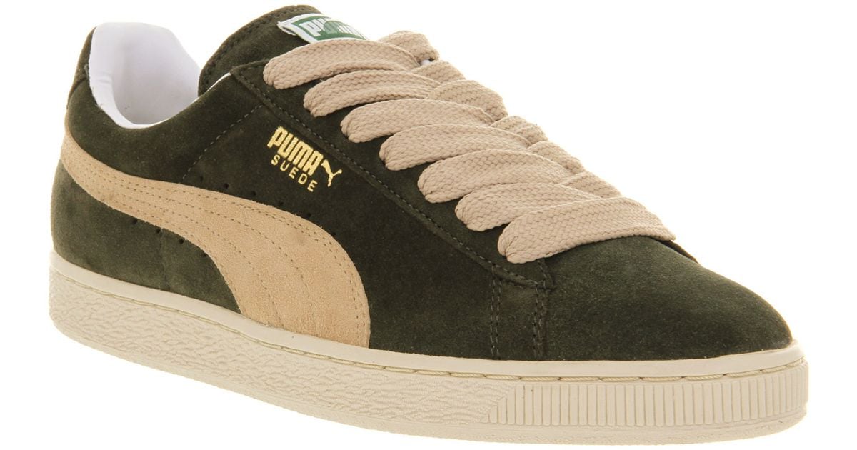 PUMA Suede Classic Forest Night in Green for Men - Lyst