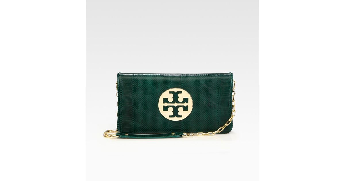 tory burch miller snake embossed