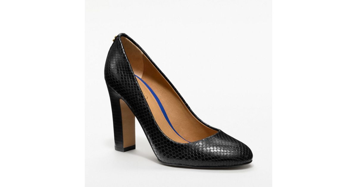 COACH Sue Heel in Black Lyst