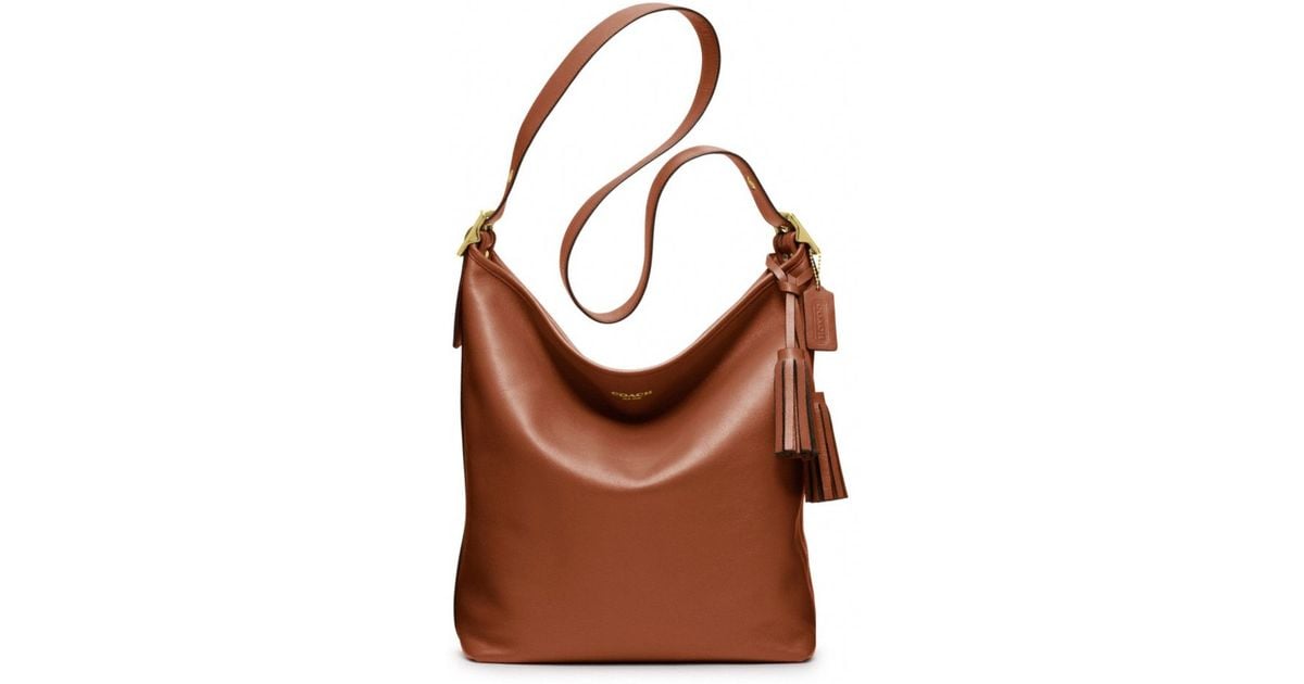 COACH Legacy Leather Large Duffle in Brown | Lyst