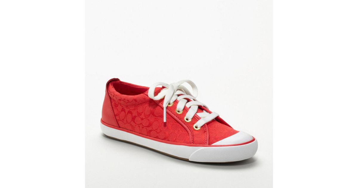 coach classic canvas barrett sneakers