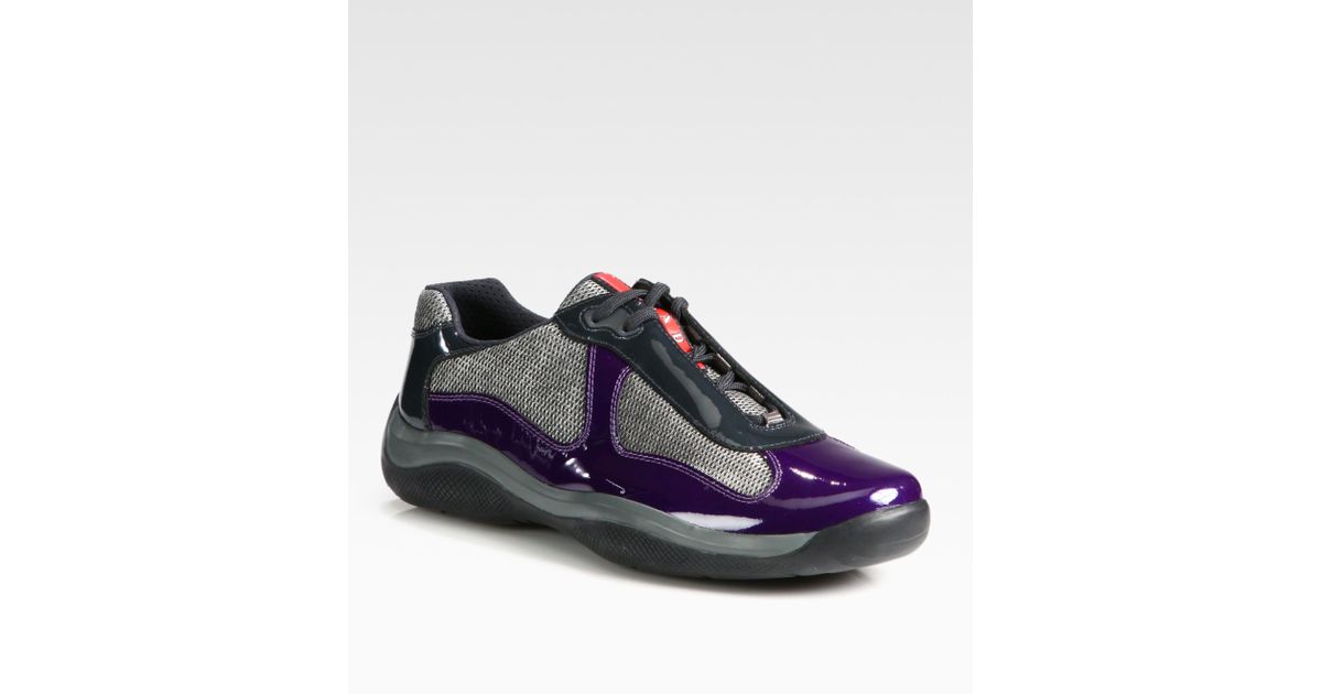 purple prada sneakers