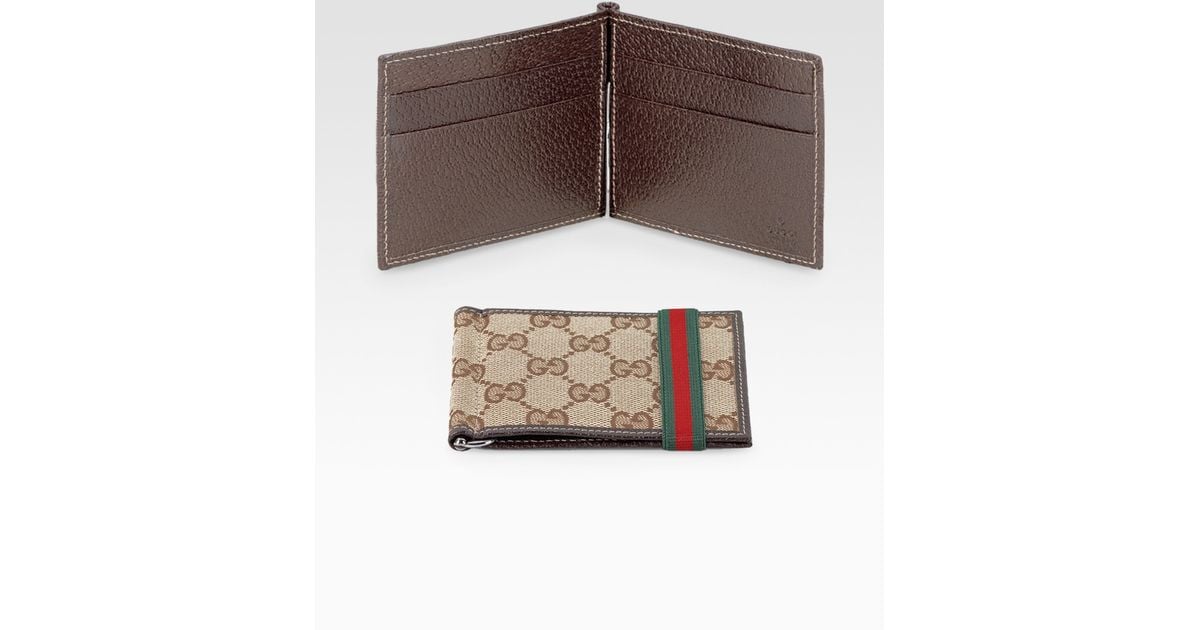 Gucci Money Clip Wallet in Natural for Men