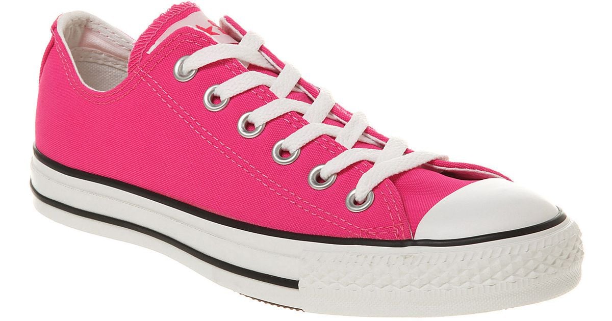 neon pink converse womens