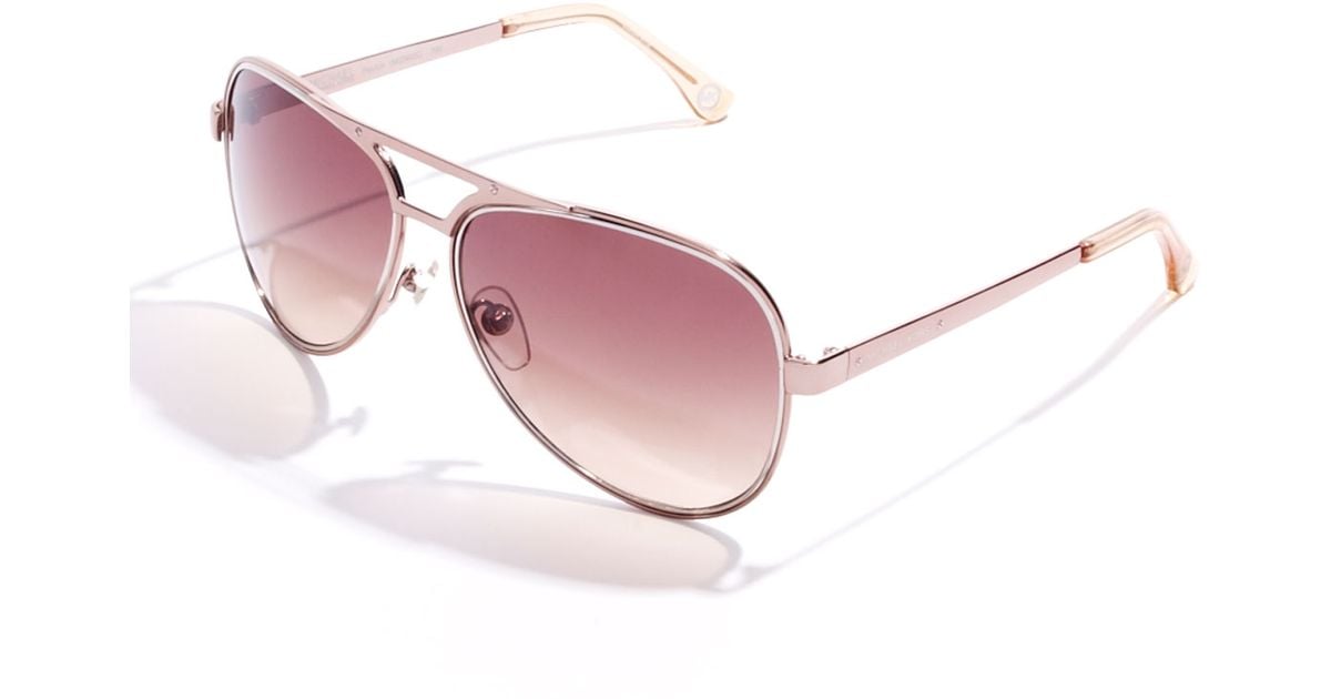 michael kors rose gold aviators