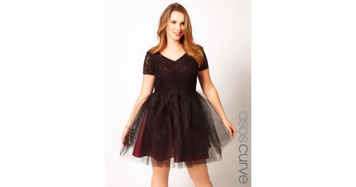 black dress with tutu skirt