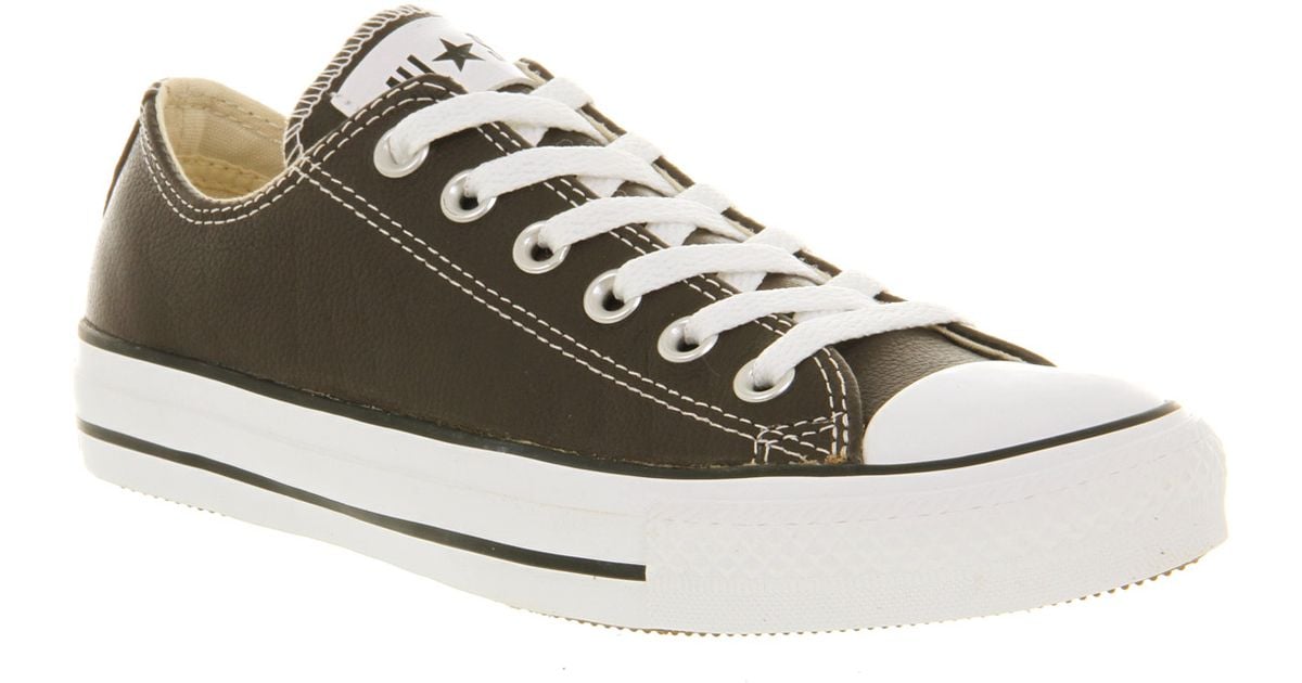 converse all star leather ox low tanbrown