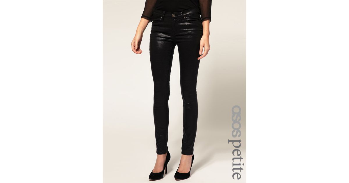 asos wet look jeans