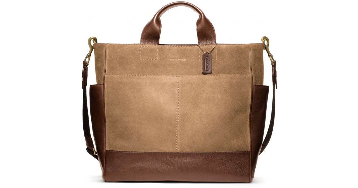 coach camel tote